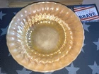 2 Vintage 1950s Anchor Hocking Fire King Carnival Glass Peach Lustre Bowls