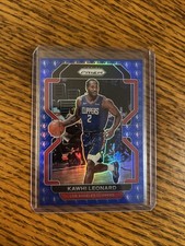 2021-22 PRIZM BASKETBALL KAWHI LEONARD #71 75TH ANNIVERSARY BLUE DIAMOND PRIZM