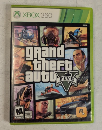 Grand Theft Auto V Microsoft Xbox 360 CIB Manual & Map 2 Disc Set