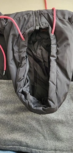 Le Tigre Collection Men's Hooded Jacket Size M Black Gray Full Zip Colorblock image 6