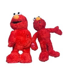 Vintage Elmo Plush x2 Tickle Me Elmo Kissing Elmo Fisher-Price Sesame Street