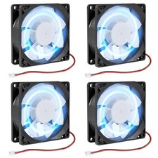 4Pcs 80mm/3.15inch for DC Fan 5V Computer Case 80x80x25mm 4pcs 5v 2pin