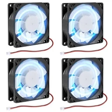 4Pcs 80mm/3.15inch for DC Fan 5V Computer Case 80x80x25mm 4pcs 5v 2pin 
