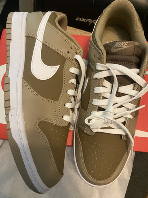 Nike Dunk Low Brown Hazel Cream White 44,5 Braun
