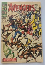 THE AVENGERS #44 COMIC BOOK (MARVEL COMICS GROUP, 1967) SILVER AGE -