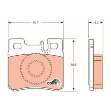 Satz Bremsbeläge Bremsklötze hinten für Mercedes S Klasse W126 W140 SL 240510