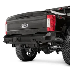 For Ford F-450 Super Duty 20-22 Rear Bumper Premium Full Width Black Powder