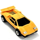 GoBots Pocket Puzzler Yellow Lamborghini Countach Tonka Bandai 1984