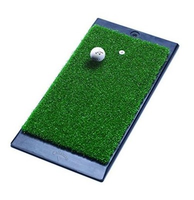 Super-Sized FT Launch Zone Hitting Mat w/Weighted Rubber Base 8'' x 16''