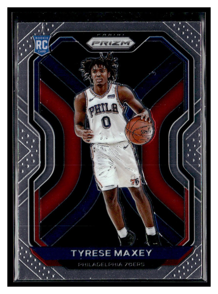 2020-21 Panini Prizm #256 Tyrese Maxey RC Philadelphia 76ers