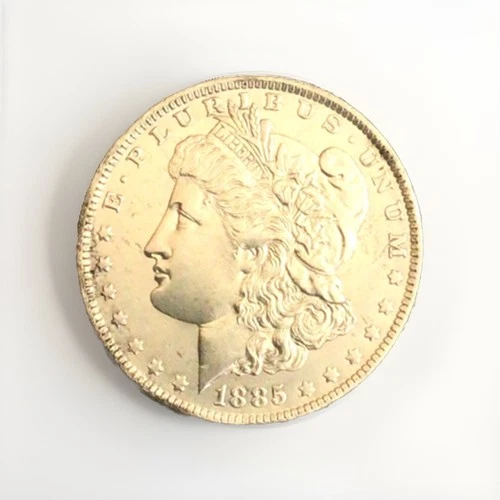 1885-O Morgan Silver Dollar Coin BU New Orleans Uncirculated Toning