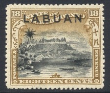 North Borneo Labuan 1897-8 18c SG101 Mint Cat &pound;70