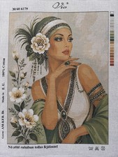 Via Printed Needlepoint Tapestry Gobelin Canvas Only 40x50 Cm