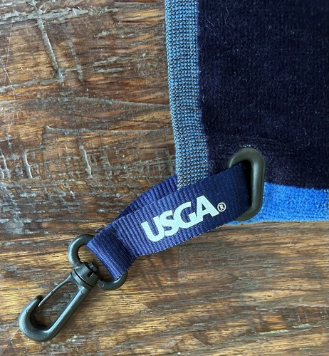 Bolsa de golf 110th US Open Pebble Beach 2010 toalla ojal azul miembro USGA golfista - Imagen 5 de 11