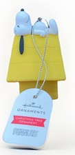 NWT Peanuts Snoopy on Yellow Rubber Doghouse Hallmark Christmas tree Ornament
