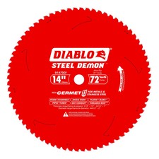 DIABLO D1472CF 14" x 72-Teeth Steel Demon  Cermet II Saw Blade for Medium Metal
