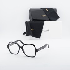 NEW Celine CL50148I 001 Shiny Black 53mm Eyeglasses