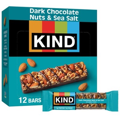 Nut Bars, Dark Chocolate Nuts and Sea Salt, Healthy Snacks, Gluten Free, Low ...