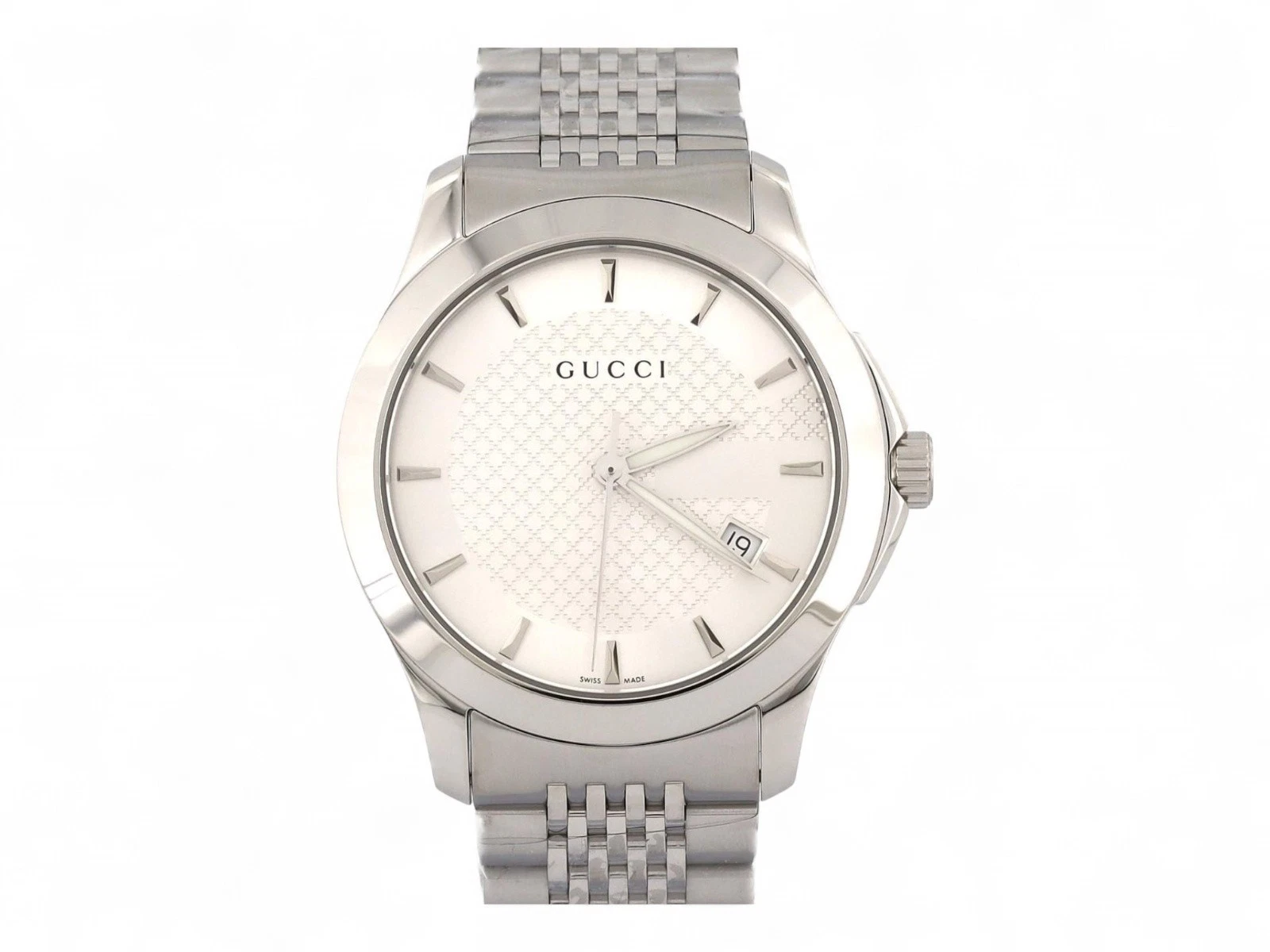 Montre Gucci G Timeless SS à quartz 126,4/Ya126401 unisexe