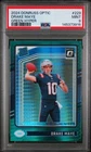 2024 Panini Donruss Optic Green Hyper Prizm Drake Maye #229 PSA 9 MINT Rookie RC