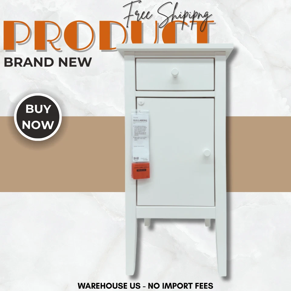 NOVA MESA DE CABECEIRA IKEA GULLABERG 15x15 3/4x29 1/2"; FRETE GRÁTIS - Imagem 2 de 2