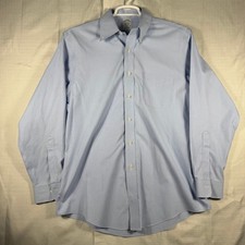 Brooks Brothers Classic Non-Iron Supima Cotton Blue Check Shirt 16-34 009