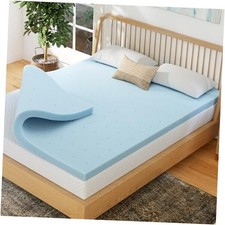 EGOHOME 2 Inch Memory Foam Mattress Topper, Cooling Gel Infused Queen 2 inch