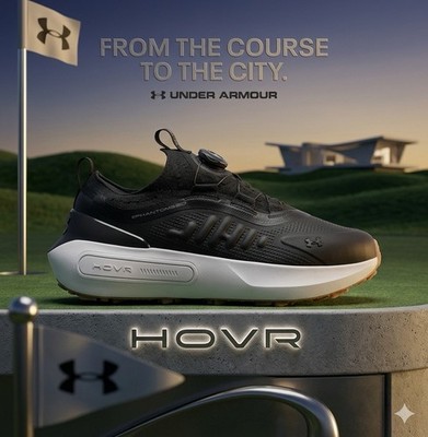 Under Armour Phantom Fore BOA Men's EE X Wide Golf Shoes Size 9.5 Lacelock