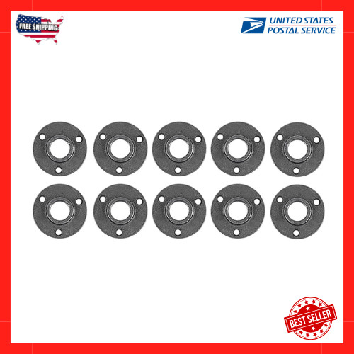 10 Pack 3/4 inches Malleable Cast Iron Pipe Flange Industrial Pipe Black Steel