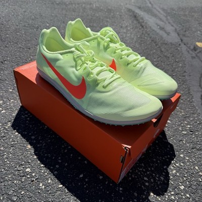 Nike Zoom Rival D 10 Barely Volt Green Track Spikes 907566-700 Mens Size 13