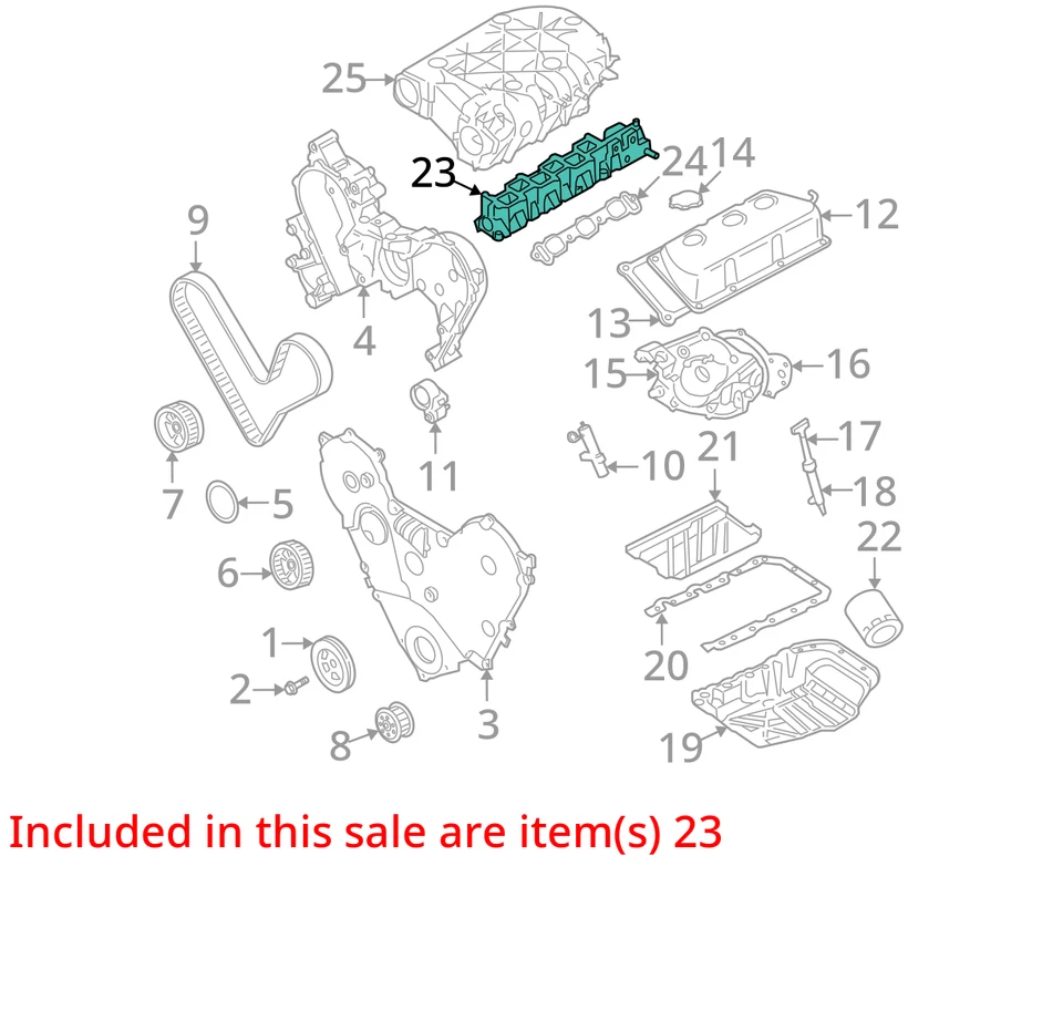 APTO PARA ADMISIÓN COLECTOR CHRYSLER PACIFICA 2004-2006 5096273AA - NUEVO FABRICANTE DE EQUIPOS ORIGINALES 5096273AA Foto 3 de 4