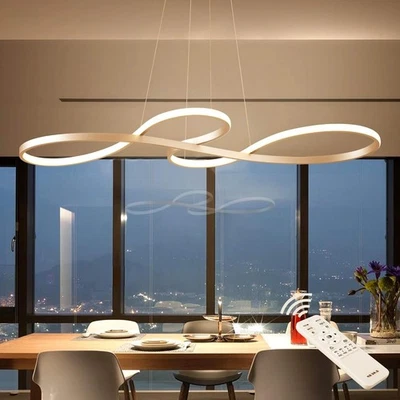 60W LED Pendelleuchte Dimmbar 3000K-6000K mit Fernbedienung Wohnzimmer DHL - Bild 1 von 4