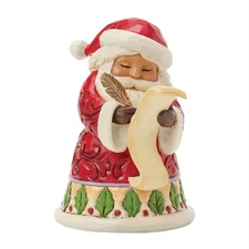 Jim Shore Santa With List Mini 6017275 New for 2025