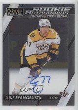 2023-24 O-Pee-Chee Platinum Rookie Auto Luke Evangelista #R-LE Auto 1s6k