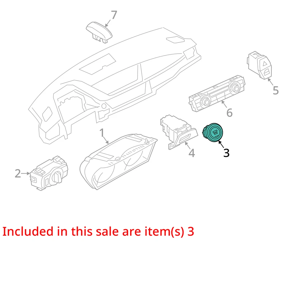 IGNITION SWITCH 宝马 325i 335i 328i Z4 M3 2006 06 2007 07 2008 08 09 1097268 — 第 3/4 张图片
