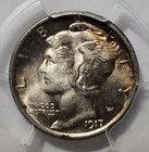 1917-D Mercury Dime - 10c - PCGS MS63 Semi-Key Date