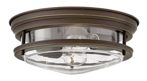 Hinkley Hadley 12" Wide Oil Rubbed Bronze 2-Light Ceiling Light - Picture 3 of 5