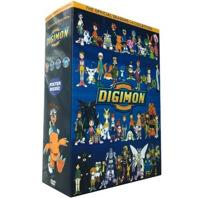 Digimon Digital Monster: The Complete Series Seasons 1-4 (DVD 32-Disc) ~Sealed