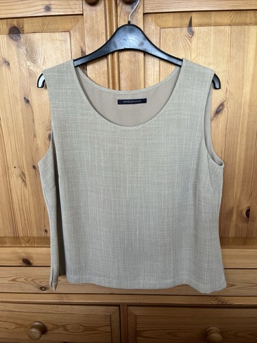 Windsmoor Damen ärmelloses Top - beige - Größe UK 12 (Euro 38)