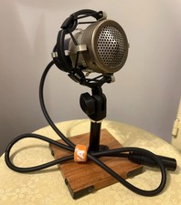 Custom One Of A Kind Dynamic Ring Style Microphone W/ Stand...WORKS...PLZ READ 