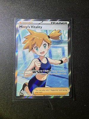 Misty's Vitality 111/084 Pokemon TCG Me05: Pitch Black Full Art Holo