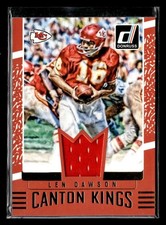 2016 Donruss Len Dawson #11 Canton Kings Jersey Relic Chiefs UX8940