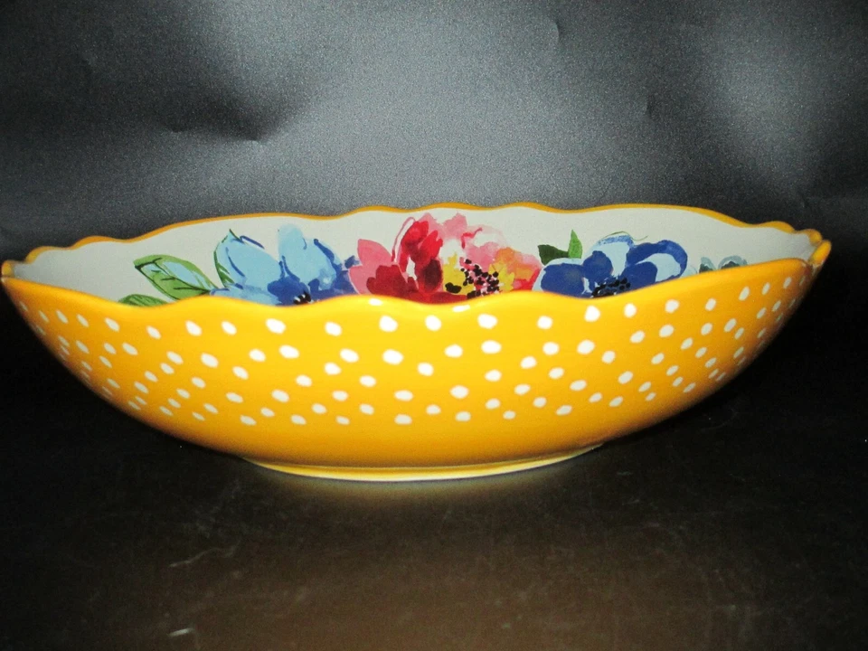 Linda tigela de macarrão The Pioneer Woman Melody grande - Imagem 3 de 4