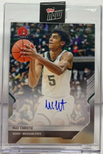 Max Christie 2021 Topps Bowman Next Autograph Auto RC #'d 4/99 - MICHIGAN STATE
