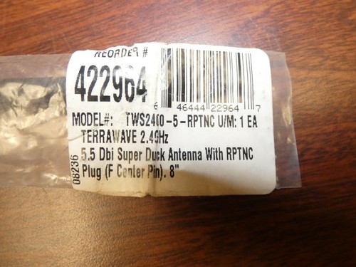 Ventev / TerraWave - 5.5 Dbi Super Duck Antenna With RPTNC 8in (TWS2400-5-RPTNC) - Picture 2 of 3