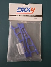 DKKY 1/8 Aluminum Alloy Front Upper Suspension Arm for ARRMA Kraton 6S (Blue)
