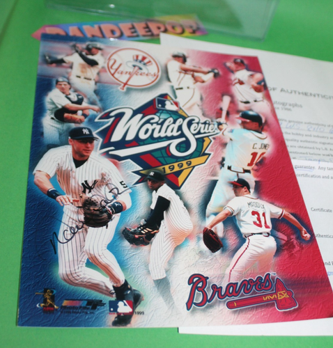 New York Yankees World Series 1999 Derek Jeter handsigniertes signed 8 x 10 Foto - Bild 7 von 18