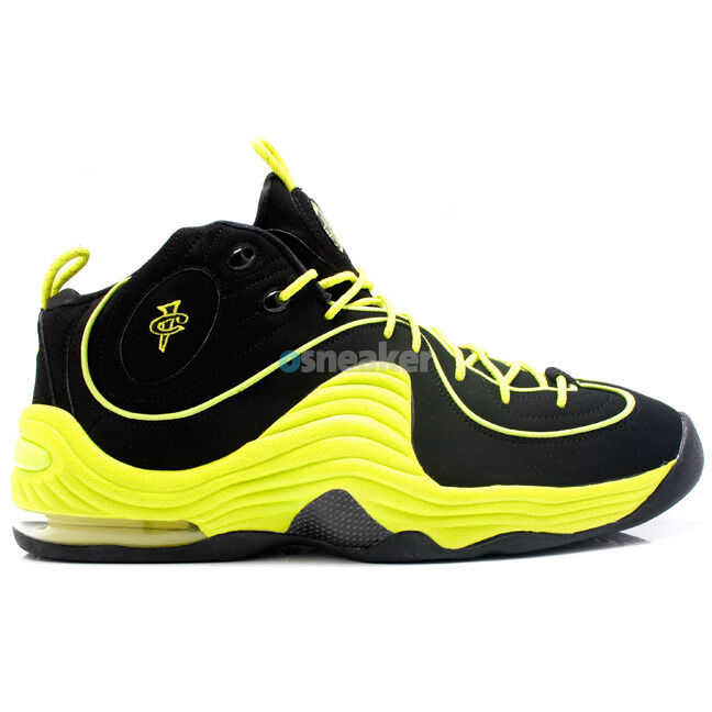 Nike Air Penny 2 ii II LE Black Volt Size 14. neon yellow Nike Air Penny 2 ii II LE Black Volt Size 14. neon yellow