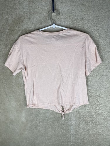 H&M Casual Cropped T-Shirts Top Size 12-13Y Girls Kids Pink Short Sleeve - Picture 7 of 11