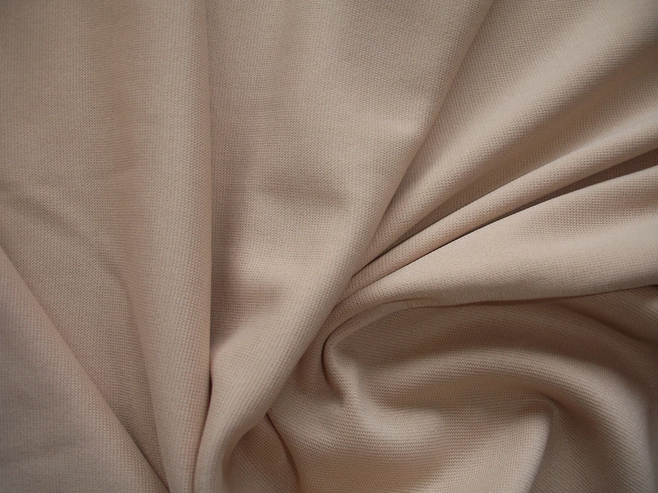 PRETTY WOMAN 1 Lfm Jersey 4,00€/m² Trikotstoff als Schlauchstoff "cashmere" Baumwolle YA9